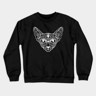 Cat sphinx with the third eye Crewneck Sweatshirt